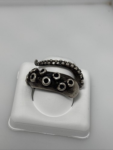 Sterling silver tentacle - silver,