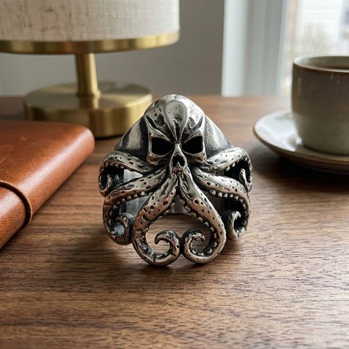 Mens octopus ring stainless - mens,