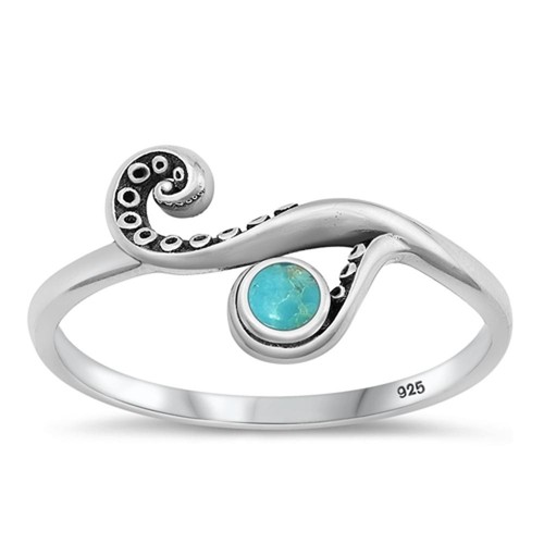 Octopus tentacle turquoise - tentacle,